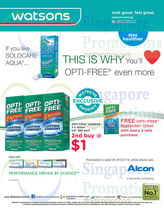 Opti-Free Express, Solo Care Aqua