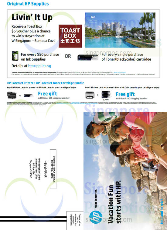 Original HP Supplies, Toastbox Gift Voucher