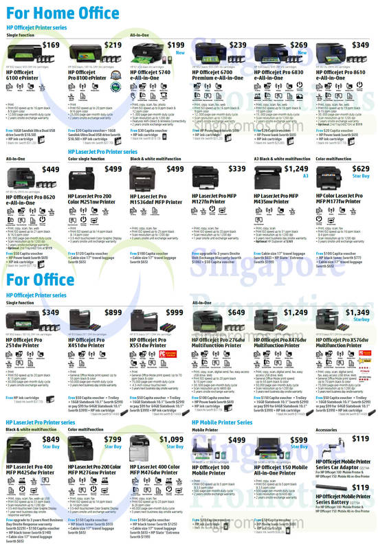 Printers, Car Adaptor, Battery, Officejet, Laserjet, Mobile Printer