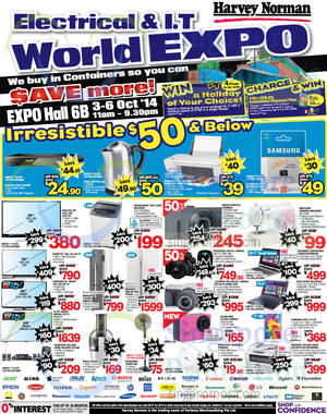 Featured image for (EXPIRED) Harvey Norman Electrical & I.T World Expo @ Singapore Expo 3 – 6 Oct 2014