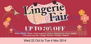 Featured image for (EXPIRED) Takashimaya Lingerie Fair 22 Oct – 4 Nov 2014