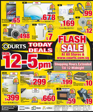 Featured image for (EXPIRED) Courts Flash Sale Up To 80% Off 1-Day Offers 7 Nov 2014