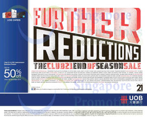 Featured image for (EXPIRED) Club 21 End of Season Sale (Further Reductions) 24 Nov 2014 – 4 Jan 2015