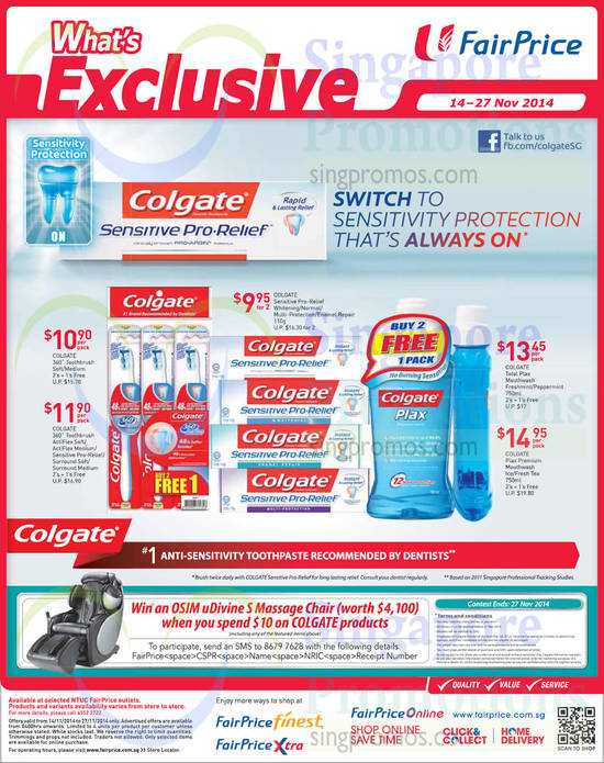 14 Nov Colgate Toothbrush, Toothpaste, Mouthwash