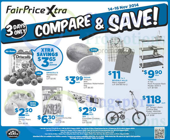 14 Nov Compare n Save Raspberries, Mens Shirts, Aleoca Bicycle ( Till 16 Nov)