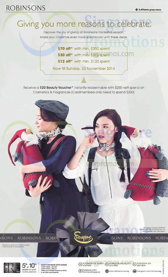 21 Nov Robinsons 20 Dollar Beauty Voucher with 250 Dollar Purchase