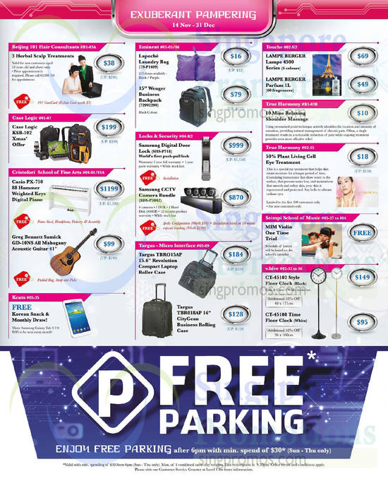 26 Nov Exuberant Pampering Tenant Offers, Free Parking