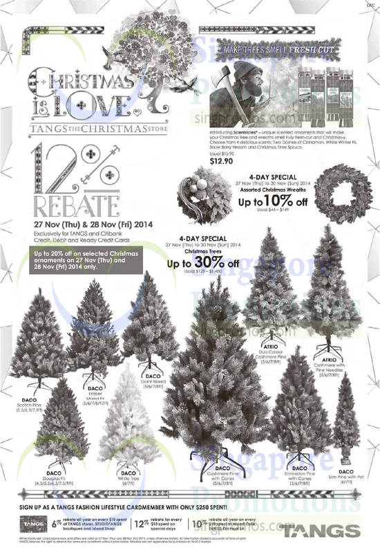 27 Nov Christmas Trees Daco, Atrio, Wreaths