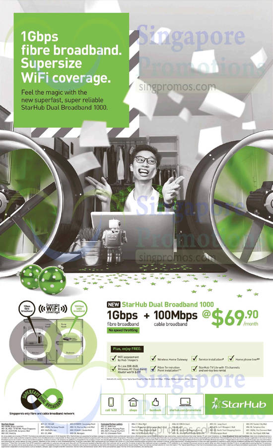 69.90 StarHub Dual Broadband 1000