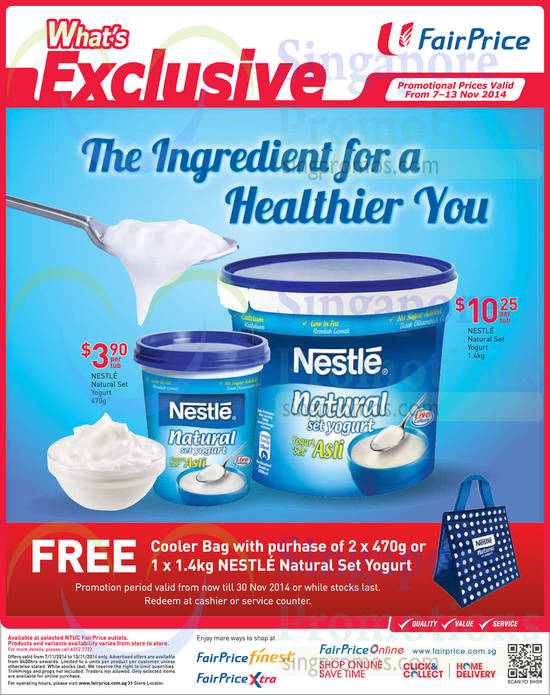 7 Nov Nestle Natural Set Yogurt (Till 13 Nov)