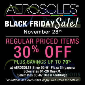 Featured image for (EXPIRED) Aerosoles 30% OFF Storewide Black Friday SALE 28 Nov 2014