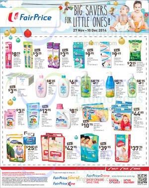 Featured image for (EXPIRED) NTUC Fairprice Baby Savers, Home Appliances & Must Buy Offers 27 Nov – 10 Dec 2014