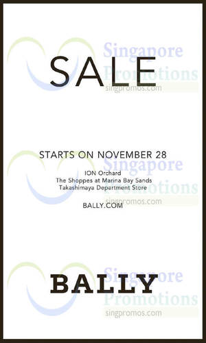 Featured image for (EXPIRED) Bally Sale 28 Nov 2014