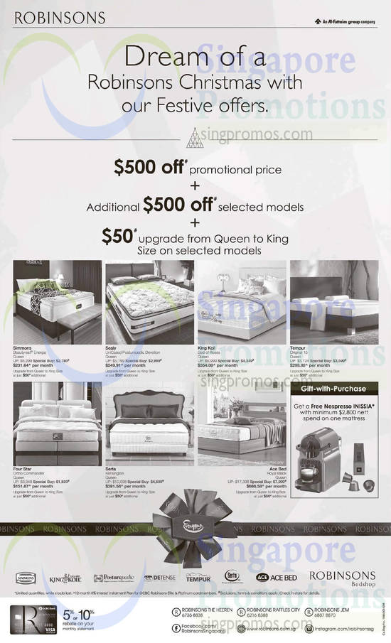 Beddings, Mattresses, Simmons, Sealy, King Koil, Tempur, Four Star, Serta, Sce Bed, Beautyrest Energia, Bed Of Roses