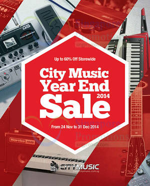 Featured image for City Music Year End SALE 24 Nov – 31 Dec 2014