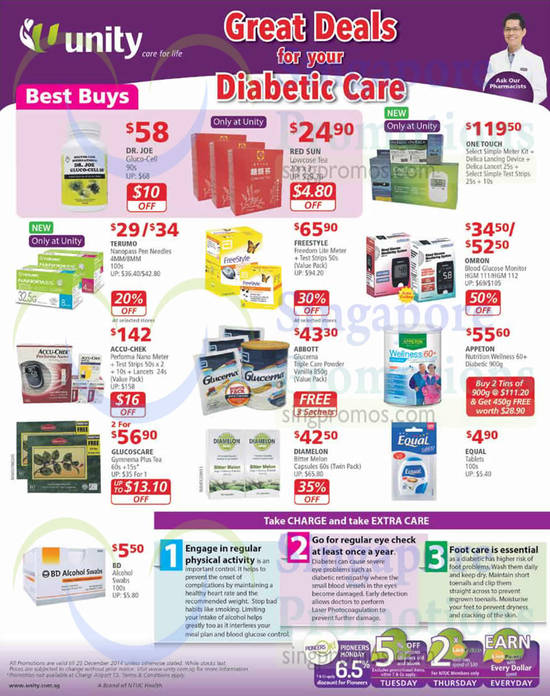 Diabetic Care Products, Blood Glucose Monitors, Milk Powders, Abbott, Dr Joe, Glucoscare
