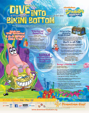 Featured image for (EXPIRED) Downtown East Spongebob Squarepants Promotions & Activities 15 Nov – 31 Dec 2014