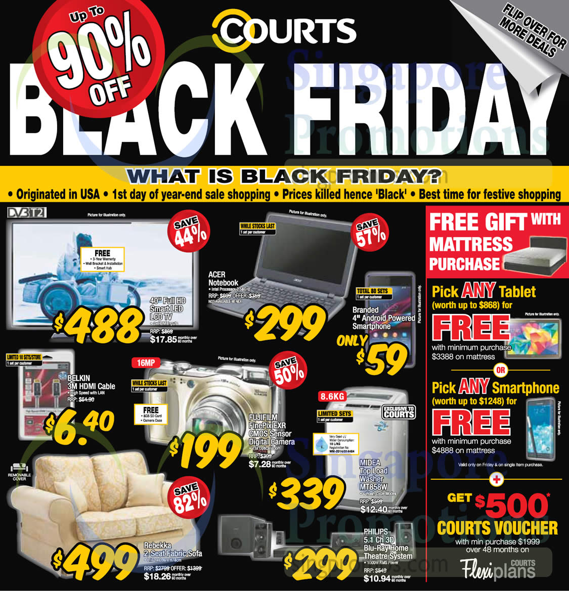 Courts Up To 90% Off 1-Day Black Friday Sale 28 Nov 2014 - Who Has Best Black Friday Deals 2014