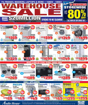 Featured image for (EXPIRED) Audio House Electronics, TV, Notebooks & Appliances Offers 15 – 17 Nov 2014