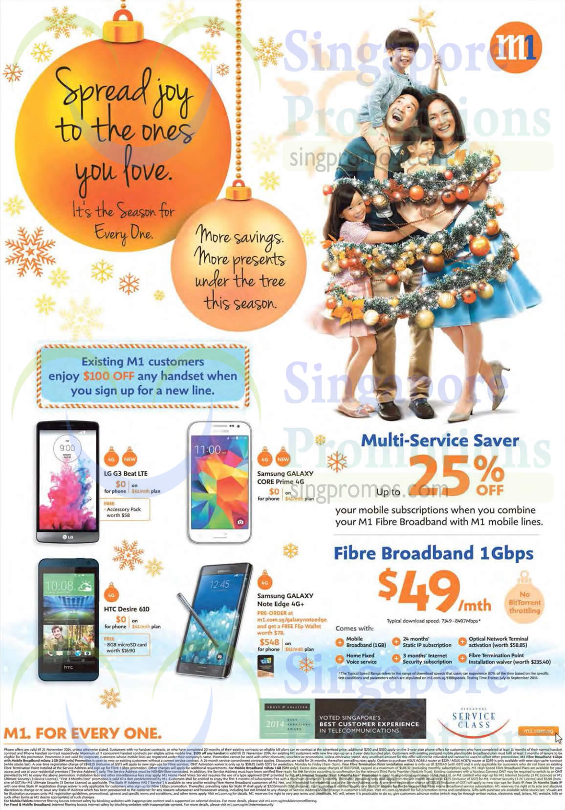 Featured image for M1 Smartphones, Tablets & Home/Mobile Broadband Offers 15 - 21 Nov 2014