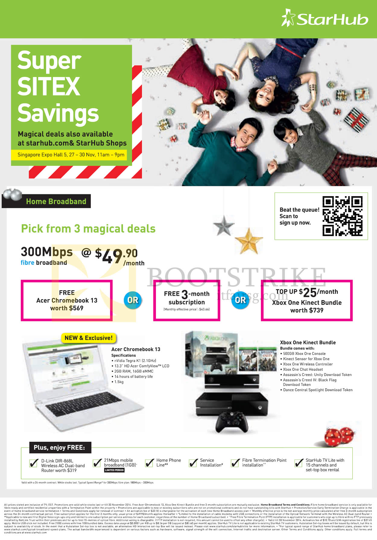 Featured image for StarHub SITEX 2014 Smartphones, Tablets, Cable TV & Broadband Offers 27 - 30 Nov 2014