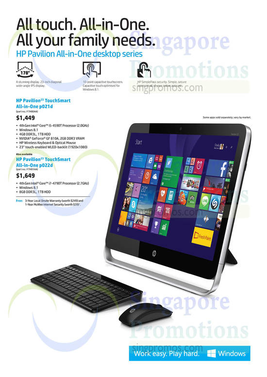 HP Pavilion All-in-One Desktop Series