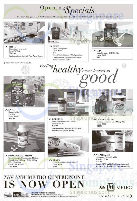 Healthcare Supplements, Personal Care Electronics, Kordels, Phyto, Nuxe, Ora, Sato, Ocean Health, Braun