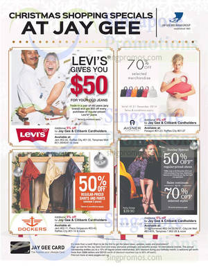 Featured image for Citibank & Jay Gee Card Fashion Deals & Promotions 28 Nov – 31 Dec 2014
