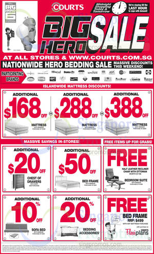 Featured image for (EXPIRED) Courts Big Hero 48hr Sale 15 – 16 Nov 2014