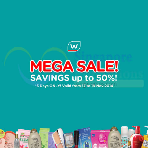 Expired Watsons Up To 50 Off Mega Sale Offers 17 19 Nov 2014 2817