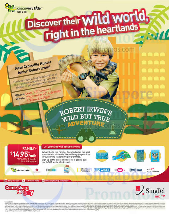 Mio TV 14.95 Family Plus Pack, Meet Junior Robert Irwin