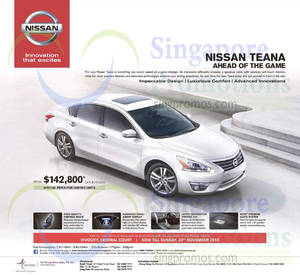 Featured image for Nissan Teana Price & Features 29 Nov 2014