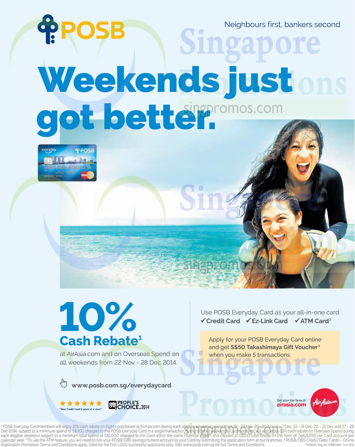 posb-everyday-10-cash-rebate-air-asia-overseas-spend-weekends-promo