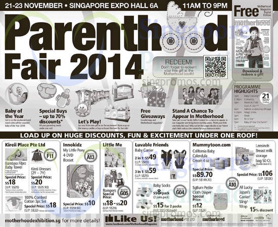 Parenthood Fair 15 Nov 2014