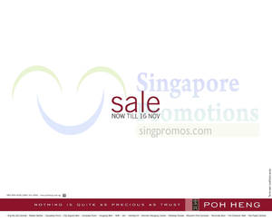 Featured image for Poh Heng Jewellery SALE 7 – 16 Nov 2014