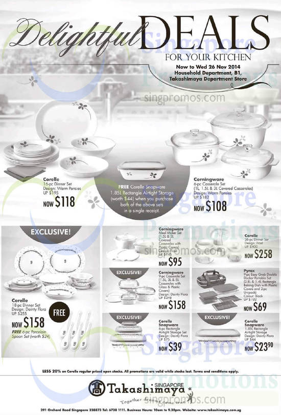 Takashimaya Kitchenware 7 Nov 2014