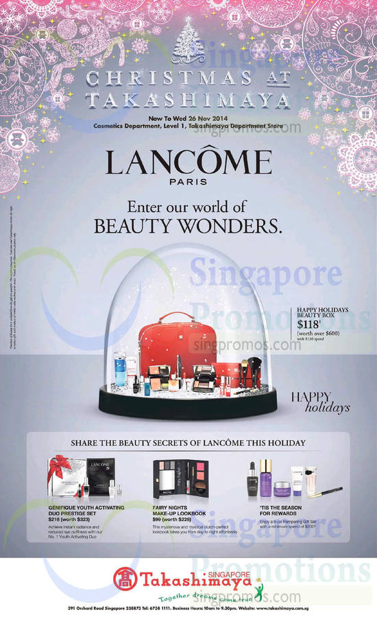 Takashimaya Lancome 20 Nov 2014