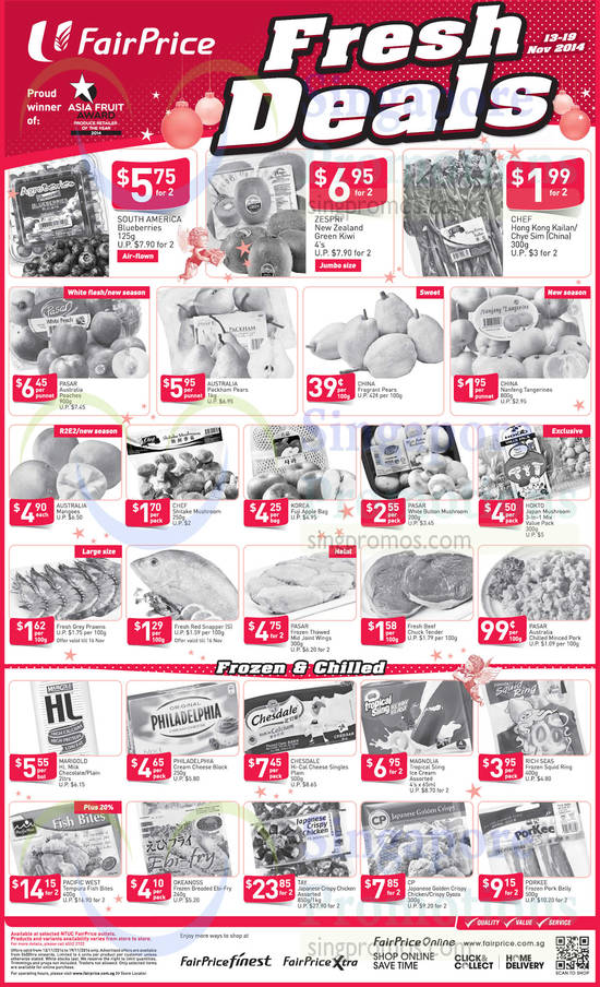 (Till 19 Nov) Fresh Deals Fruits, Seafood, Chilled