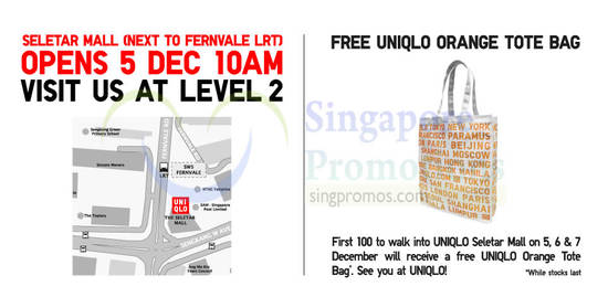 Uniqlo Seletar Mall Opening From 5 Dec