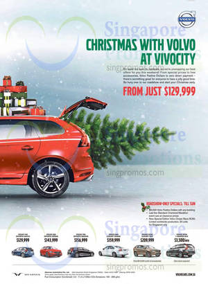 Featured image for (EXPIRED) Volvo V40, S60, V60, S80, XC60 & XC90 Roadshow Offers @ VivoCity 15 – 16 Nov 2014