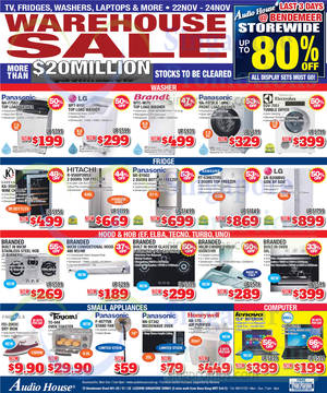 Featured image for (EXPIRED) Audio House Electronics, TV, Notebooks & Appliances Offers @ Bendemeer 22 – 24 Nov 2014