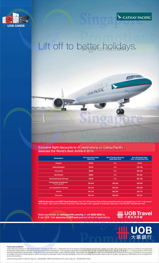 12 Dec Airfares Bangkok, Beijing, Seoul, Taipei, Chicago, Los Angeles, Toronto, Vancouver