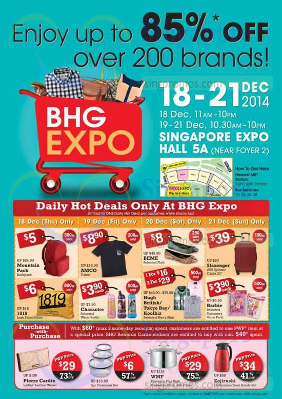 17 Dec BHG Expo Up to 85 Percent Off Over 200 Brands