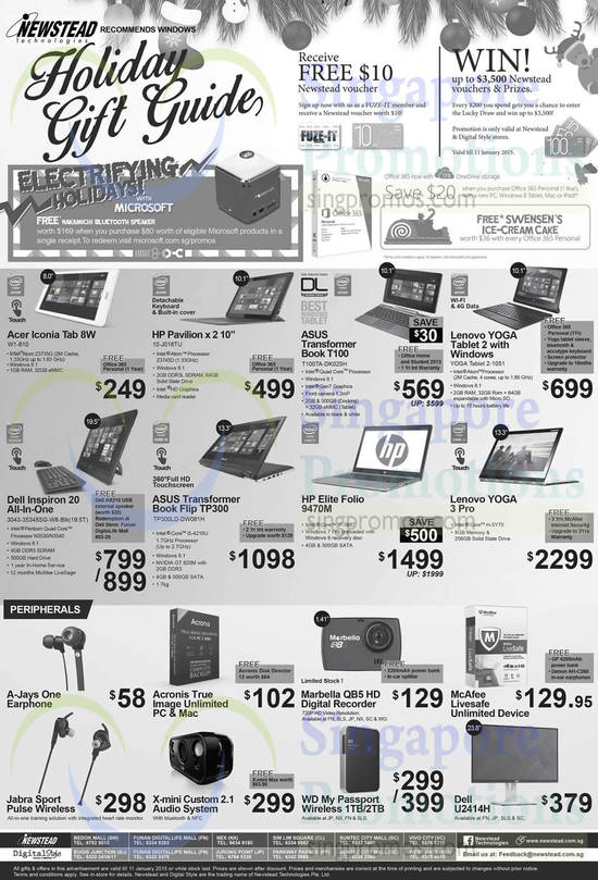 17 Dec Notebooks, Desktop PCs, Earphones, Digital Recorders, Monitors, Acer, Lenovo, Asus, HP, Dell, Marbella, Jabra