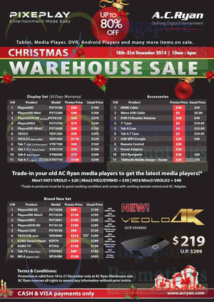 Featured image for (EXPIRED) AC Ryan Christmas Warehouse Sale 18 – 21 Dec 2014