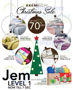 Featured image for Akemi Uchi Christmas Sale @ Jem 5 – 7 Dec 2014