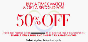 List of Timex related Sales, Deals, Promotions & News 