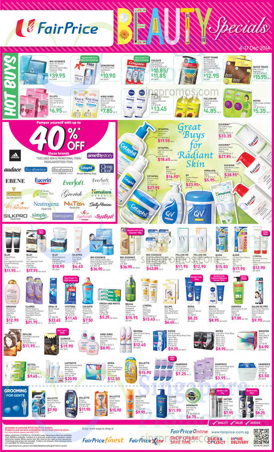 Beauty Specials, Hot Buys, Colgate, Follow Me, Nivea, Bio-Essence, Cetaphil