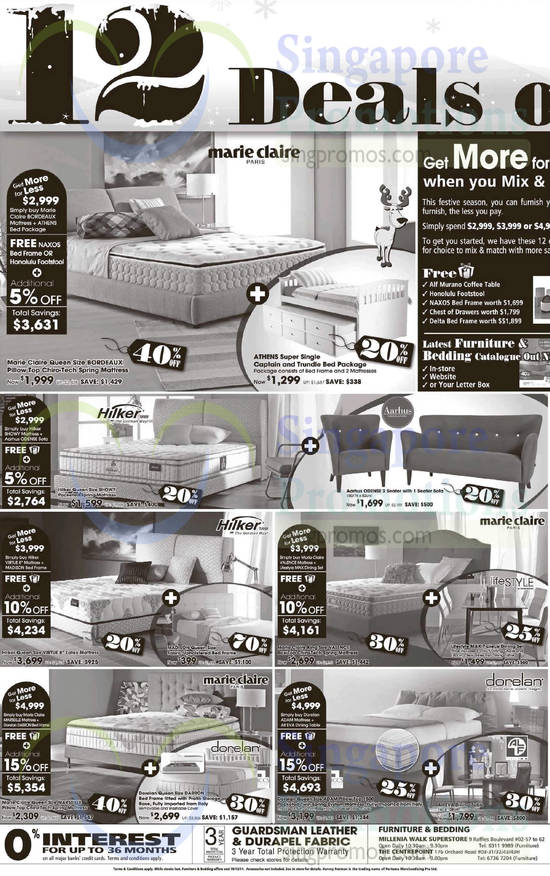 Bedding, Furniture, Mattresses, Bed Frames, Sofas, Dining Table, Marie Claire, Hilker, Aarhus, Lifestyle, Dorelan