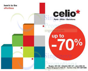 Featured image for Celio* Up To 70% OFF Promo 18 – 31 Dec 2014